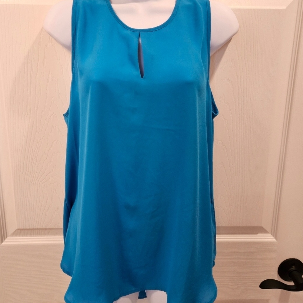 Blue Sleeveless Women's Top